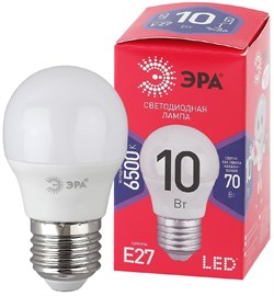 Лампа светодиодная  ЭРА LED smd P45-10w-865-E27 R 6500К - фото 17069