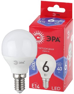 Лампа светодиодная  ЭРА LED smd P45- 6w-865-E14 R 6500К - фото 17070