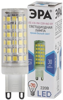 Лампа светодиодная  ЭРА LED JCD-9w-CER-840-G9 4000К - фото 17171