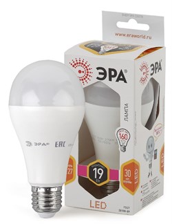Лампа светодиодная  ЭРА LED smd A65-19w-827-E27 2700К - фото 17680