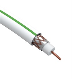 Кабель коаксиальный SAT 703 B, 75 Ом, Cu/(оплётка Cu 75%), цвет бел, бухта 20 м АРТ. S-B-75-PVC20 - фото 17785