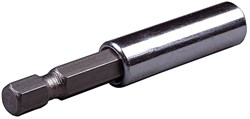 Адаптер магнитный 60мм цельнометаллический (для быстрой смены бит/насадок) БИБЕР(10шт/уп) - фото 18579