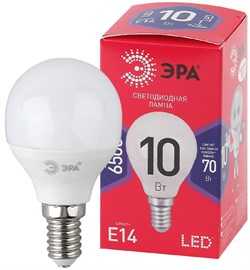 Лампа светодиодная  ЭРА LED smd P45-10w-865-E14 R 6500К - фото 21245
