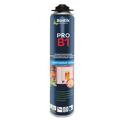 Пена профессиональная BOSTIK В1 противопожарная, всесезонная (-10) 700мл (12шт)