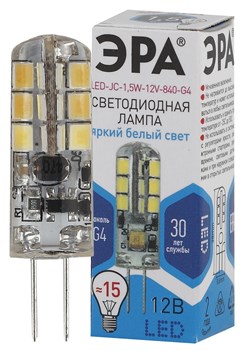 Лампа светодиодная ЭРА LED JC-1,5w-12v--840-G4 4000К - фото 27448