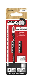 Пилки для эл. лобзика по дереву 100х75мм PILORAMA быстрый распил тип T144D(2шт/уп) - фото 27621