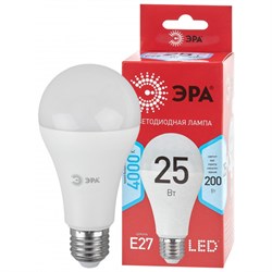 Лампа светодиодная  ЭРА LED smd A65-25w-840-E27 R 4000К - фото 28067