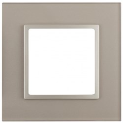 14-5101-04  ЭРА Рамка на 1 пост, стекло, Эра Elegance, шампань+шамп Под заказ
