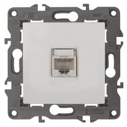14-3107-01  ЭРА Розетка RJ45, IP20, Эра Elegance, белый - фото 28100