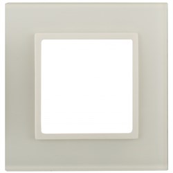 14-5101-02 ЭРА Рамка на 1 пост, стекло, Эра Elegance, сл.кость+сл.к Под заказ