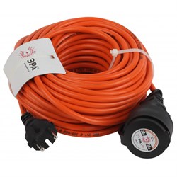 Удлинитель силовой UPx-1-2x1-20m-IP44 в бухте б/з 20м 1 гн ПВС 2х1 - фото 28206