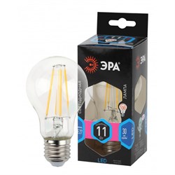 Лампа светодиодная  ЭРА F-LED A60-11W-840-E27 ЭРА (филамент, груша, 11Вт, нейтр, Е27) - фото 31039