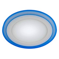 Светильник LED 3-9 BL ЭРА светодиодный круглый с синей подсветкой 9W 220V 4000K - фото 31096