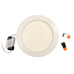 Светильник встраиваемый светодиодный 9W 4200K 4K круглый 145(105)*18 LBQ - фото 31545