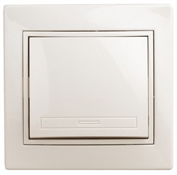 1-101-02 Intro Выключатель, 10А-250В, IP20, СУ, Plano, сл.кость - фото 31581