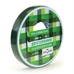 Двухсторонняя лента 25мм х25м (6) клейкая на вспененной основе - фото 31644