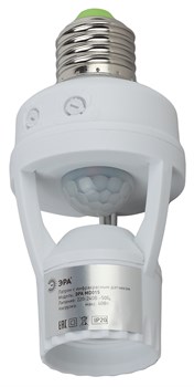 Датчик движения MD 015 ЭРА белый E27 60Вт 360гр 6м IP20 - фото 31701
