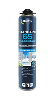 Пена профессиональная BOSTIK Standart 65, All Seasons,всесезонная (-10) 750мл (12шт)