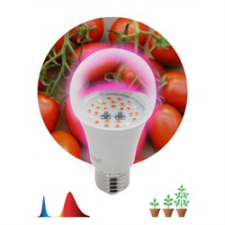 Фитолампа для растений светодиодная ЭРА FITO-10W-RB-E27 красно-синего спектра 10 ВТ Е27 Под заказ - фото 32422