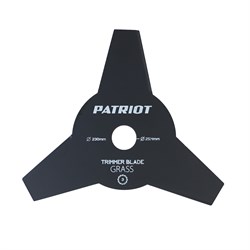Нож PATRIOT TBS-3P, D=230*25,4 мм, толщина 1,6 мм 3 - лопастной - фото 32750
