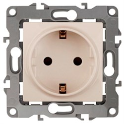 12-2102-02 ЭРА Розетка 2P+E Schuko со шторками,16АХ-250В, Эра12, слон. кость  Под заказ - фото 33482