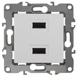 12-4110-01 ЭРА Зарядное устройство USB 230В/5В-2100мА, IP20 , Эра12. белый Под заказ - фото 33992