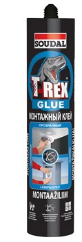 Клей монтажный SOUDAL T-REX TRANSPARANT, прозрачный, 2х310 гр (6шт/уп),