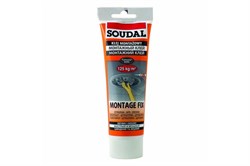 Клей монтажный SOUDAL акриловый MONTAGE FIX, белый, 250 мл (12шт/уп) - фото 35346