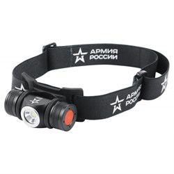 GA-502 Фонарь АР АРМИЯ РОССИИ (налоб.светодиод.аккум,5B,5режимов,черный,на магните)Под заказ - фото 35552