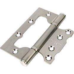 Петля стальная без врезки RFH-100*75*2.5 SN-IND,никель, Rucetti