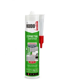 Герметик KUDO KSK-124 силиконовый санитарный антрацитовый серый  280мл (RAL 7016) (12шт) - фото 36141