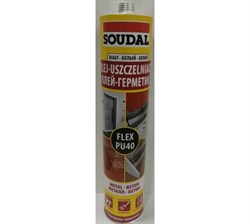 Герметик SOUDAL полиуретановый FLEX PU 40 300мл белый - фото 37135