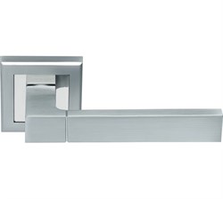Ручка дверная Rucetti RAP 16-S SC/CP.цвет-мат.хром/хром - фото 37299