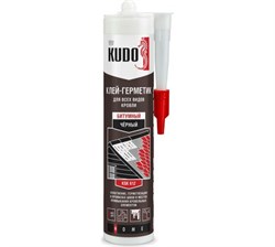 Клей-герметик  KUDO  HOME  KSK-612  битумный для кровли черный 280 мл (12шт) - фото 37520