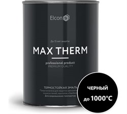 Эмаль термостойкая ELCON черная 1000 С (0,8кг) - фото 37559