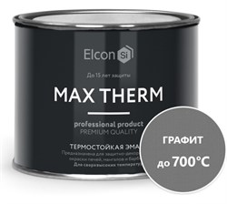 Эмаль термостойкая ELCON графит 700 С (0,4кг) - фото 37659