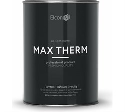 Эмаль термостойкая ELCON черная 500 С (0,8кг) - фото 37660