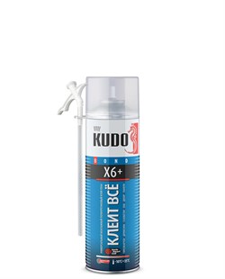 Клей-пена KUDO HOME X6+ универсальный монтажный  Клеит Все - фото 37699