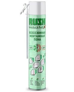 Пена бытовая RUSH  ENERGY FLEX  всесезонная 1000мл (12шт) - фото 37700