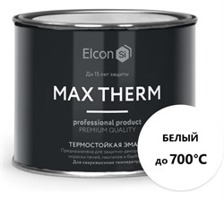 Эмаль термостойкая ELCON белая 700 С (0,4кг) - фото 37786