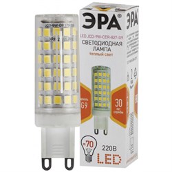 Лампа светодиодная  ЭРА LED JCD-9w-CER-827-G9 4000К - фото 37973