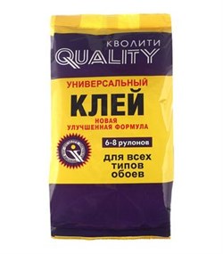 Клей обойный  Quality  универсальный 200г (30шт/уп) пакет - фото 38644