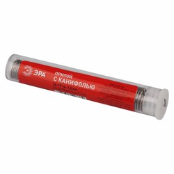 Припой для пайки с канифолью 16-17 гр. 1.0 мм (SN60 PB40 FLUX 2.2%) ЭРА PL-PR01 - фото 38756