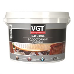 Клей ПВА VGT водостойкий столярный D3 10кг (12шт) - фото 40424