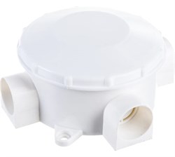 Коробка распаячная ОУ КОР 70х35х3-b трехрожковая,черная IP42  ЭРА - фото 40434