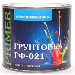 Грунтовка ГФ-021 «ПРОСТОКРАШЕНО» серая 2,5 кг (6шт) - фото 40973