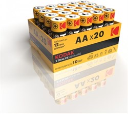 Элемент питания  Kodak LR06-20 bulk XTRALIFE Alkaline (20шт/уп) - фото 41599