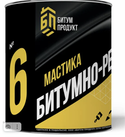 Мастика Резино-Битумная БИТУМ ПРОДУКТ  2,0кг банка (уп 6) - фото 41919