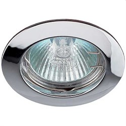 Светильник KL1 SN ЭРА литой простой MR16,12V/220V 50W сатин никель - фото 43438