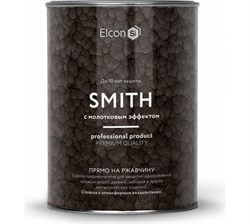Грунт-эмаль Elcon Smith (с молотковым эффектом) черная 0,4 кг (24шт/уп) - фото 43584